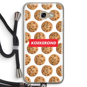 CaseCompany Koekerond: Samsung Galaxy A5 (2017) Transparant Hoesje met koord