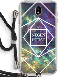 CaseCompany Negenduust ruimte: Samsung Galaxy J7 (2017) Transparant Hoesje met koord