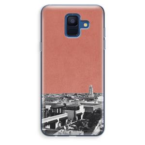 CaseCompany Marrakech Skyline : Samsung Galaxy A6 (2018) Transparant Hoesje
