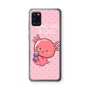 CaseCompany Love You A Lotl: Samsung Galaxy A31 Transparant Hoesje