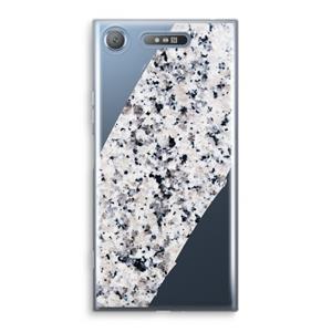 CaseCompany Gespikkelde marmer: Sony Xperia XZ1 Transparant Hoesje