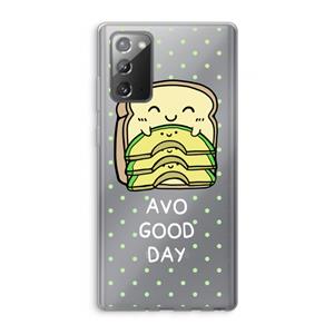 CaseCompany Avo Good Day: Samsung Galaxy Note 20 / Note 20 5G Transparant Hoesje