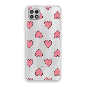 CaseCompany Ondersteboven verliefd: Samsung Galaxy A22 4G Transparant Hoesje