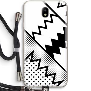 CaseCompany Pop Art #5: Samsung Galaxy J7 (2017) Transparant Hoesje met koord