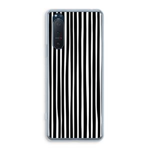 CaseCompany Stripes: Sony Xperia 5 II Transparant Hoesje