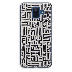 CaseCompany Moroccan Print: Samsung Galaxy A6 (2018) Transparant Hoesje