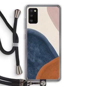 CaseCompany Geo #1: Samsung Galaxy A41 Transparant Hoesje met koord