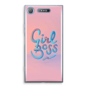 CaseCompany Girl boss: Sony Xperia XZ1 Transparant Hoesje