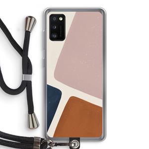 CaseCompany Geo #2: Samsung Galaxy A41 Transparant Hoesje met koord