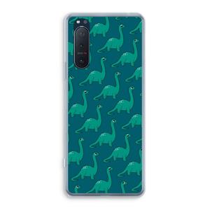 CaseCompany Diplodocus: Sony Xperia 5 II Transparant Hoesje