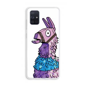 CaseCompany Lama: Galaxy A71 Transparant Hoesje