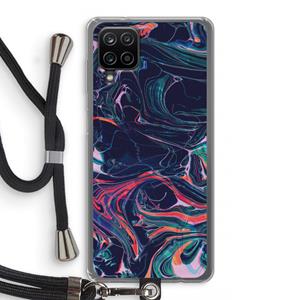 CaseCompany Light Years Beyond: Samsung Galaxy A12 Transparant Hoesje met koord