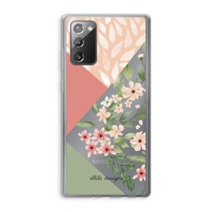 CaseCompany Sweet heaven geometrics: Samsung Galaxy Note 20 / Note 20 5G Transparant Hoesje