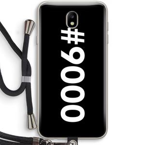 CaseCompany 9000: Samsung Galaxy J7 (2017) Transparant Hoesje met koord