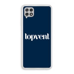 CaseCompany Topvent Navy: Samsung Galaxy A22 4G Transparant Hoesje