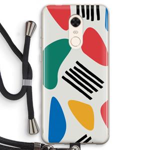 CaseCompany Illustratieve pop 1: Xiaomi Redmi 5 Transparant Hoesje met koord