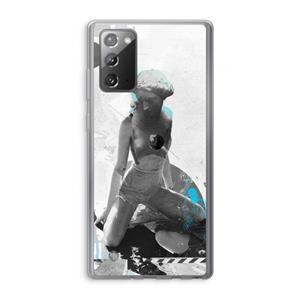CaseCompany I will not feel a thing: Samsung Galaxy Note 20 / Note 20 5G Transparant Hoesje