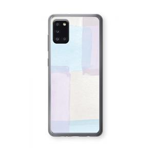 CaseCompany Square pastel: Samsung Galaxy A31 Transparant Hoesje