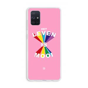 CaseCompany Het Leven Is Mooi: Galaxy A71 Transparant Hoesje