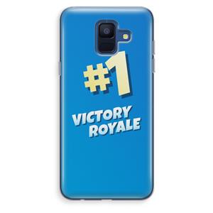 CaseCompany Victory Royale: Samsung Galaxy A6 (2018) Transparant Hoesje