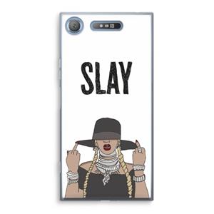 CaseCompany Slay All Day: Sony Xperia XZ1 Transparant Hoesje