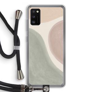 CaseCompany Geo #6: Samsung Galaxy A41 Transparant Hoesje met koord