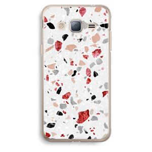 CaseCompany Terrazzo N°12: Samsung Galaxy J3 (2016) Transparant Hoesje