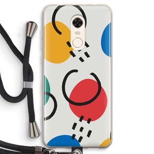 CaseCompany Illustratieve pop 3: Xiaomi Redmi 5 Transparant Hoesje met koord