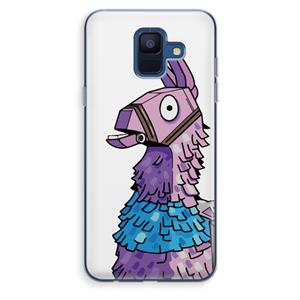 CaseCompany Lama: Samsung Galaxy A6 (2018) Transparant Hoesje