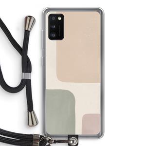 CaseCompany Geo #7: Samsung Galaxy A41 Transparant Hoesje met koord