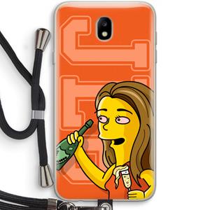 CaseCompany Jamie Lee Simpson: Samsung Galaxy J7 (2017) Transparant Hoesje met koord