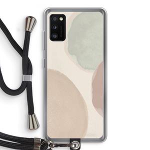 CaseCompany Geo #8: Samsung Galaxy A41 Transparant Hoesje met koord