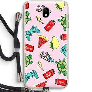 CaseCompany Things Jamie Loves: Samsung Galaxy J7 (2017) Transparant Hoesje met koord