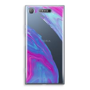 CaseCompany Zweverige regenboog: Sony Xperia XZ1 Transparant Hoesje
