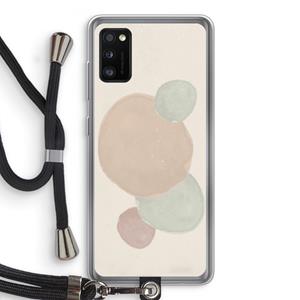 CaseCompany Geo #9: Samsung Galaxy A41 Transparant Hoesje met koord
