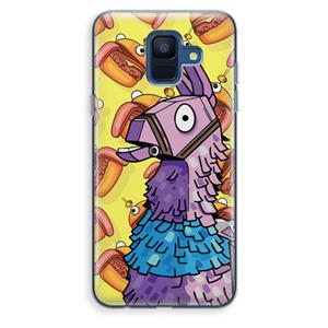 CaseCompany Loot Burger: Samsung Galaxy A6 (2018) Transparant Hoesje