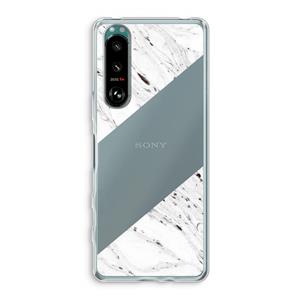 CaseCompany Biggest stripe: Sony Xperia 5 III Transparant Hoesje