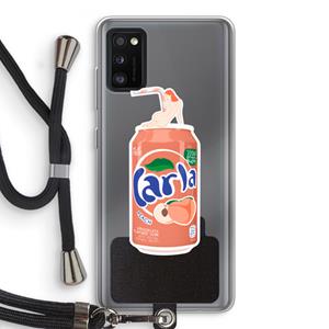CaseCompany S(peach)less: Samsung Galaxy A41 Transparant Hoesje met koord