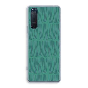 CaseCompany Swirls: Sony Xperia 5 II Transparant Hoesje