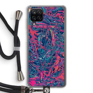 CaseCompany Sleeping Dreams: Samsung Galaxy A12 Transparant Hoesje met koord