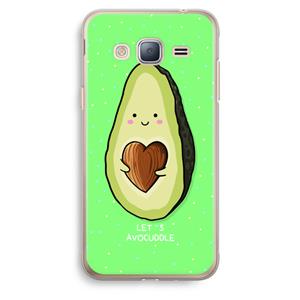 CaseCompany Avocuddle: Samsung Galaxy J3 (2016) Transparant Hoesje