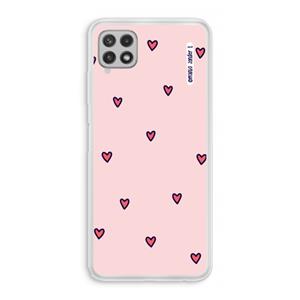 CaseCompany Hartjes: Samsung Galaxy A22 4G Transparant Hoesje