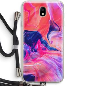 CaseCompany Earth And Ocean: Samsung Galaxy J7 (2017) Transparant Hoesje met koord