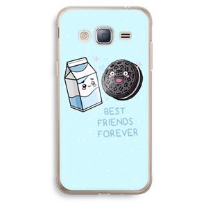 CaseCompany Best Friend Forever: Samsung Galaxy J3 (2016) Transparant Hoesje