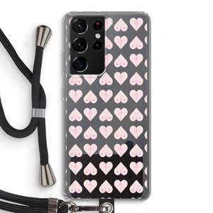 CaseCompany Ass 'n Titties: Samsung Galaxy S21 Ultra Transparant Hoesje met koord
