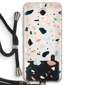 CaseCompany Terrazzo N°13: Xiaomi Redmi 5 Transparant Hoesje met koord
