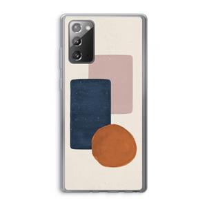 CaseCompany Geo #3: Samsung Galaxy Note 20 / Note 20 5G Transparant Hoesje