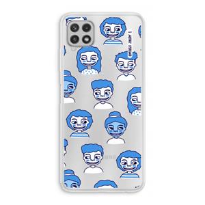 CaseCompany Gezichtjes: Samsung Galaxy A22 4G Transparant Hoesje