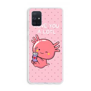 CaseCompany Love You A Lotl: Galaxy A71 Transparant Hoesje