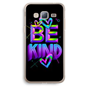 CaseCompany Be Kind: Samsung Galaxy J3 (2016) Transparant Hoesje